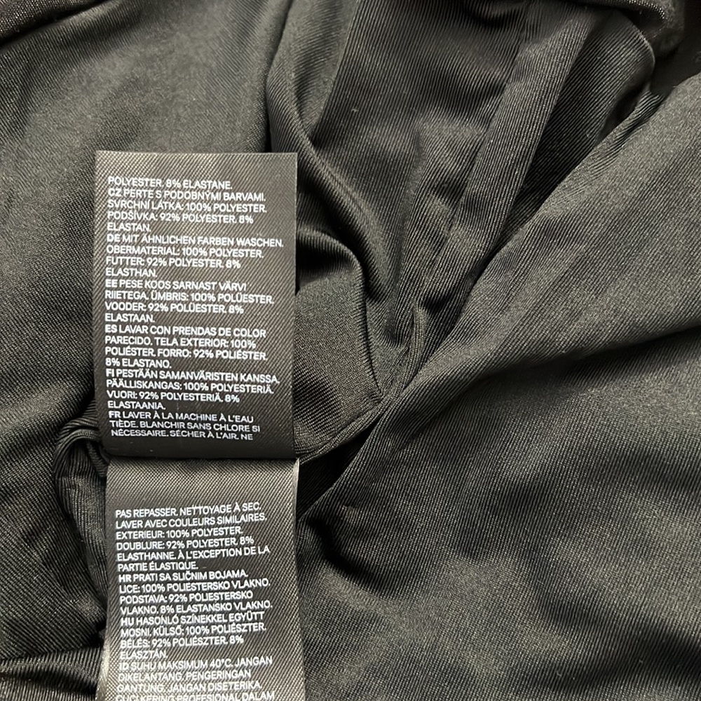 🆕H&M Black Ruched Dress - Size: S - Picture 7 of 7